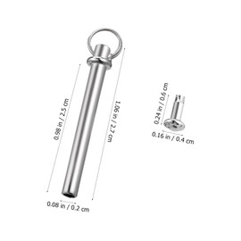 Luxshiny Folding Hand Fan Axle Rivet Nail and Nut Repair Kit 5 Sets Handheld Fans Solid Shaft Replacement Fastener for DIY Handmade Bamboo Paper Dried Flower Fan 2CM