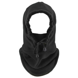 Leadigol Balaclava Ski Mask,Head Mask Full Face Cover for Men Women,Balaclava Face Mask, Windproof Protection Hood Outdoor Sports Ski Cycling Fishing Hood Lightweight Hood Mask Black