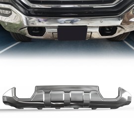 HECASA Front Bumper Skid Plate Compatible with 2016-2019 GMC Sierra 1500 Replacement for 23243492 GM1015121 Front Bumper Lower Valance Protective Armor Engine Undercover Chrome