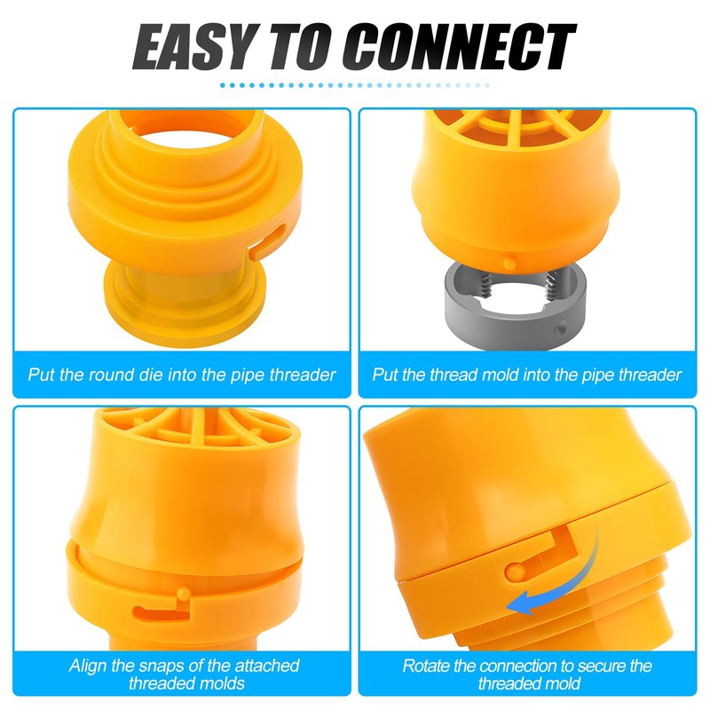 MEANLIN PVC Thread Maker Tool Set for Electric Drill, NPT