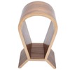 Headphone Holder Bluetooth Headset Integrated Curved Display Stand Storage AccessoryWood