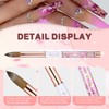 Acrylic Nail Brush Size 12,KEMEISI 100% Pure Kolinsky Nail Art