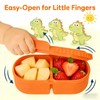 COMTAR Premium Silicone Lunch Box- 240ml Capacity, Easy Open, Shockproof,