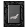 Lighter in Black Silk Lined Gift Box Dachshund (Black)