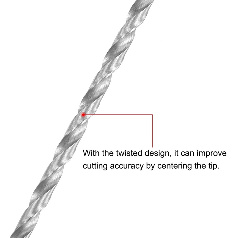 sourcing map HSS Extra Long Twist Drill Bit 3.5 mm