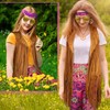Haull 7 Pcs 60s 70s Disco Hippie Outfits for Women