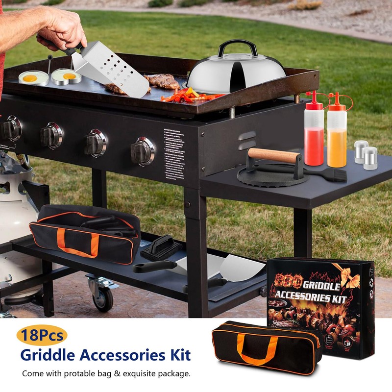 Joyfair 18Pcs Griddle Accessories Kit for Blackstone, (PP Handles)