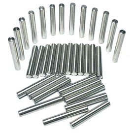 ZDingTech 35pcs 6mm x 40mm Dowel Pins Metal Dowel pins M6 6mm Shelf Pegs,Support Shelves,6mm x 40mm Metal Rod.304 Stainless Steel Wood Bunk Bed pegs