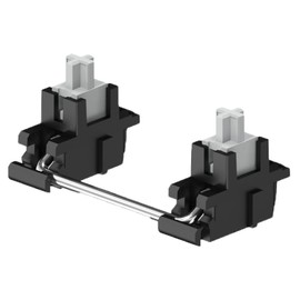 GATERON Plate Mounted V2 Stabilizer for 60% Mechanical Keyboard Satellite Switch 7U 6.25U 2U(Silver)