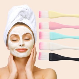Set 5 Brocha Pincel Aplicar Mascarilla Tratamientos Faciales Serum Crema Japones Cerdas Suaves Amplia Aplicacion Brochas Maquillaje Cosmeticos 5 Piezas Colores Diferentes