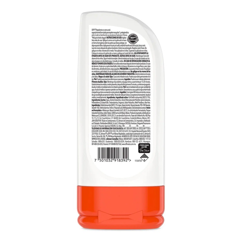 Repelente de Mosquitos en Crema OFF Family 2 Unidades de