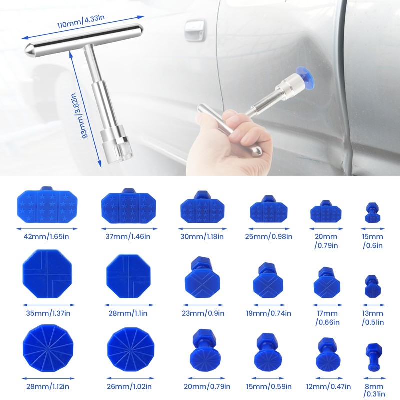 Car Dent Repair Kit, Dent Repair Kit with 18 Suction
