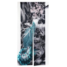next.design Noren Noren, 70.9 inches (180 cm) Length, Dragon Cherry Blossom, Noren, Long, Ornament, Decorative, Stylish, Japanese, Modern, Northern Europe, Long, Cute, Tension Rod, Noren, Room