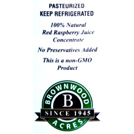 100% Pure Red Raspberry Juice Concentrate by FruitFast ONE QUART (32 Ounces)