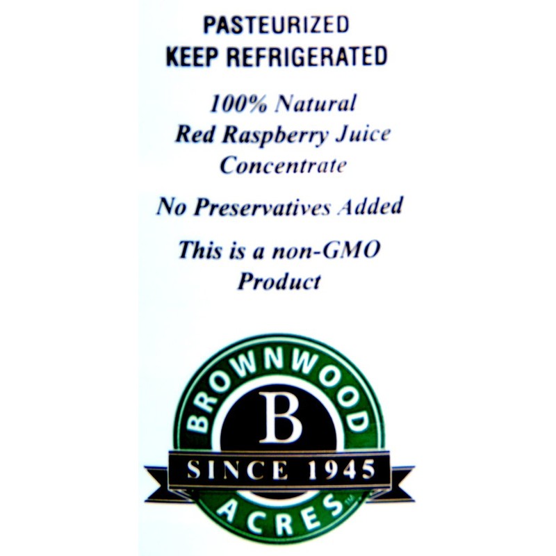 100% Pure Red Raspberry Juice Concentrate by FruitFast ONE QUART