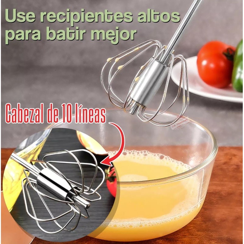 J.H. Company Set Exprimidor Espatula Batidor Acero Utensilio Para Cocina