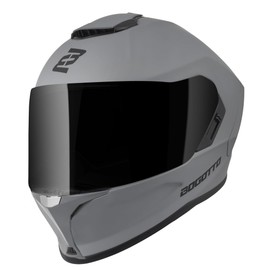 Bogotto Phantom Fibreglass Helmet, Anthracite Matt, XL