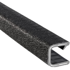 TRIM-LOK Edge Trim - Fits 5/32inch Edge, 9/16inch Leg Length, 250' Length, Black, Pebble Texture - Flexible PVC Edge Protector for Sharp/Rough Surfaces, Easy to Install
