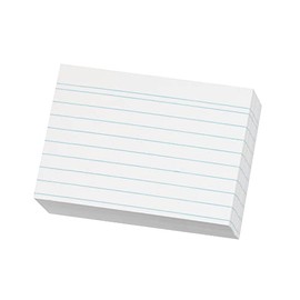 Herlitz 1150507 Index Cards A5 Pack of 100 White