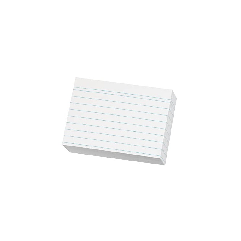 Herlitz 1150507 Index Cards A5 Pack of 100 White