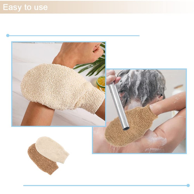 CHAOYUELYF 2 Pack Exfoliating Glove Bath Shower Glove Dead Skin
