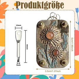 QckZee Flower Press, Mini Flower Press for DIY Projects, Flower Press Children and Adults, Flower Press with Steel Screwdriver, Plant Press for Creative and Nature Lovers