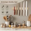 13 Pieces Kitchen Knives Set with Healthy Anti-Rust Coating, Stainless