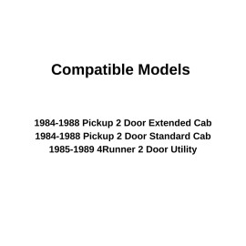 NAGD Fits 84-88 Toyota Pickup 85-89 4 Runner Passenger Right Front Vent Window Glass