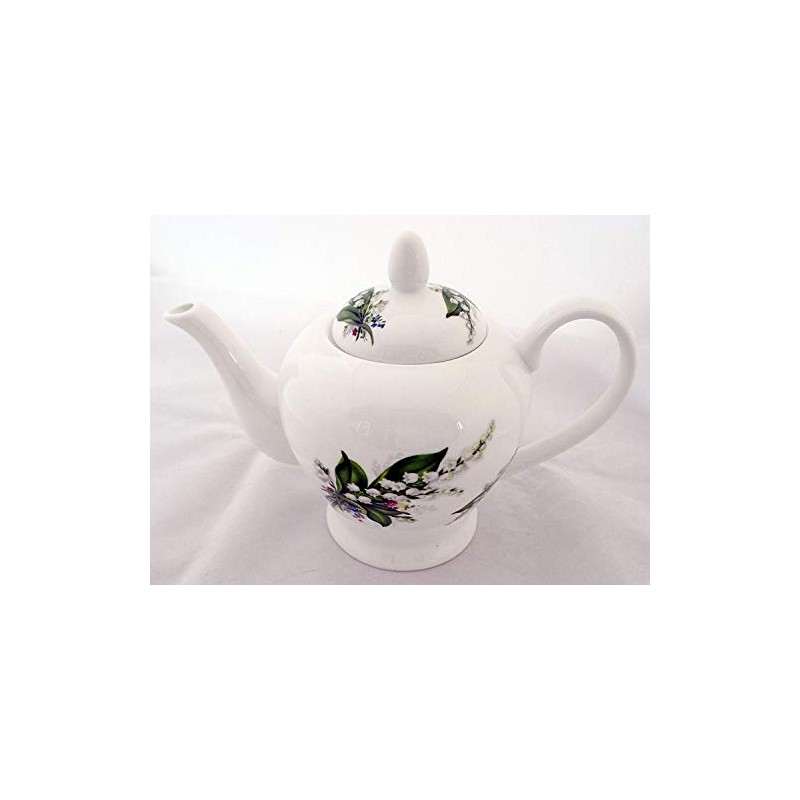 Lily of The Valley Teapot Fine Bone China 20oz Lilies