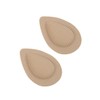 LALAFINA 1pair Khaki Waterdrop Forefoot Cushions for High-heeled Shoes Pad