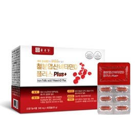 종근당 철분 엽산 비타민d 60 복합영양제 가족비타민 Jonggeun Dang Iron Folic Acid Vitamin D 60 Complex Supplement Family Vitamin