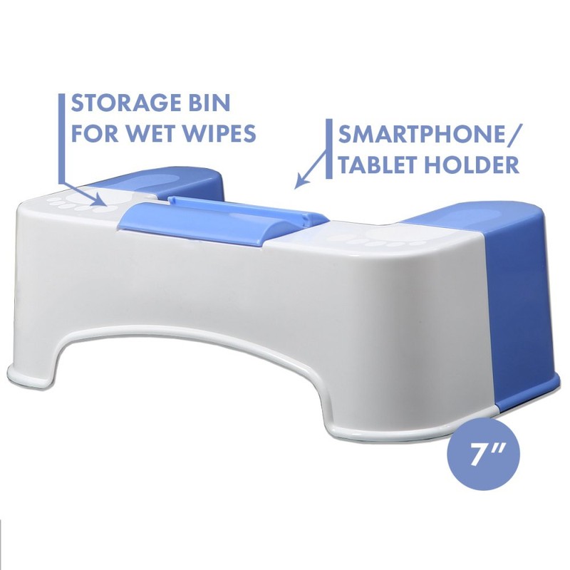 KEENEY SQT1C 7" Bathroom Stool Storage Bin for Cleaning Wipes