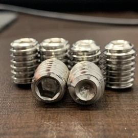 Unbranded 3/8-16 x 1/2 Socket Set Screw Cup Point Stainless Steel Qty 25