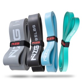 NZG 100% Latex-Free Orangic Rubber Power Resistance Bands 11 Levels (10 to 140 LBS)