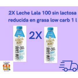 Lala 2X Leche Lala 100 sin lactosa reducida en grasa low carb 1 l