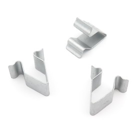 VVO Fasteners Metal Centre Console Trim Fastener Clip Silver (Pack of 10)