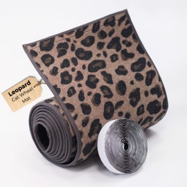 Luxury Leopard Replacement Carpet for Cat Exercise Wheel (139'' x 14.55'') – Non-Slip Large Cat Treadmill Mat for Indoor Exercise – Soft, Durable, and Easy to Install
