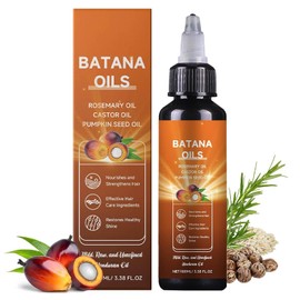 Batana Oil for Hair Growth, 4-In-1 Liquid Batana Oil with Rosemary, Castor, and Pumpkin Seed - 100mL/3.38 fl.oz (1)