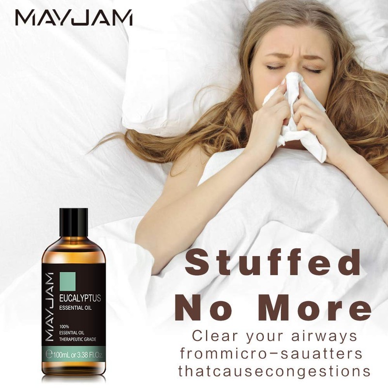 MAYJAM Essential Oil, Eucalyptus Aroma Oil, 100% Natural, Essential Oil,