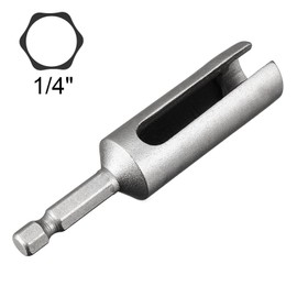TA-VIGOR 12mm Nut Driver, 1/4 Quick-Change Hex Shank Slotted Drill Bit Socket Wrench Tool, 3 Inch Length Nut Extractor Socket for Extended Reach