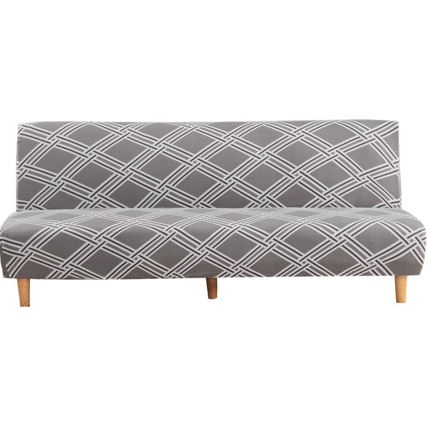 Mingfuxin Armless Sofa Bed Covers, Spandex Stretch Futon Slipcover Protector,