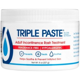 Triple Paste Zinc Oxide Adult Incontinence Rash Treatment Ointment 8 OZ