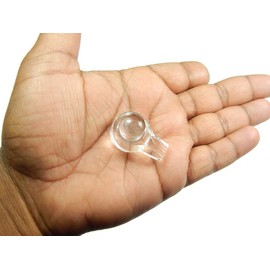 Myhealingworld Crystal Shivling Statue Sculpture Natural Clear Quartz Gemstone (Size 2 x 3 x 2 cm Approx)