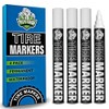 White tire Paint Marker for Car Tire Lettering - 4