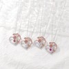 SNZM Birthstone Necklace for Women 925 Sterling Silver Heart Love