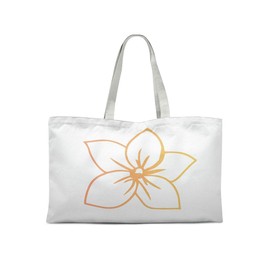 Le Jardin du Lin Bedruckte Einkaufstasche, Tasche, Faltbar, Stofftasche mit Zwei Langen Henkeln, Größe: 47x42 Cm