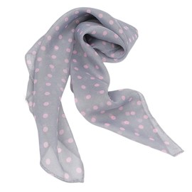 FAIRYGATE Schal Grau Damen Schal Chiffon fein seidig groß mit bunten Prints Halstuch Tuch für Frauen Kopftuch Halstuch Schal Seidenschal Elegante DA2819