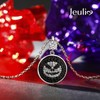Jeulia Pumpkin King Sterling Silver Necklace Skull Design Jack Skeleton