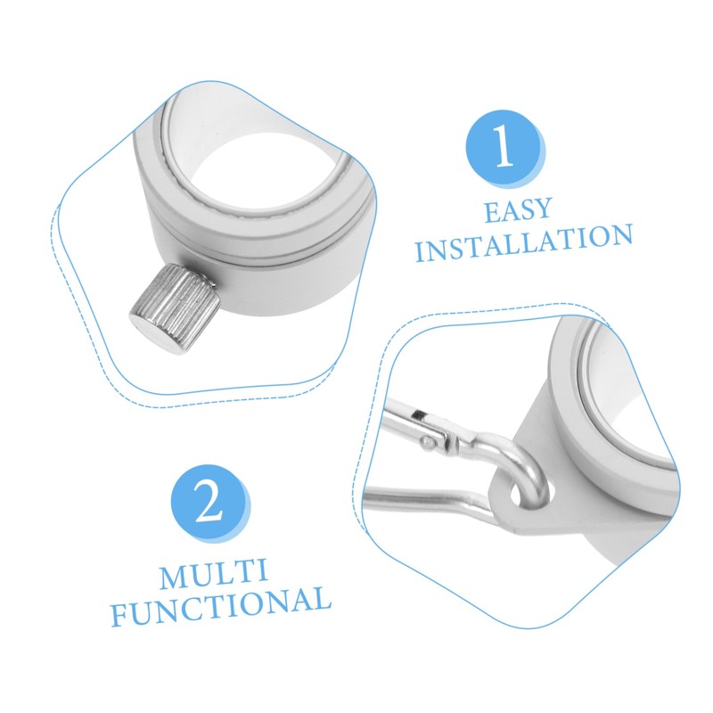 FUNOMOCYA Flag Pole Swivel Clips 2pcs Stainless Steel Flagpole Buckle