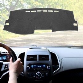 X AUTOHAUX Car Dashboard Cover Gray Polyester Non-Slip Mat Protector Carpet Sun Proof for Toyota Corolla 2009 2010 2011 2012 2013